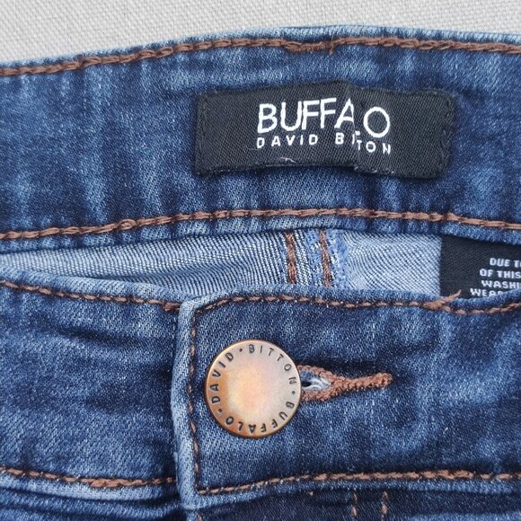 Buffalo jeans Aubrey women's sz 4 ink blue colour High rise Stretch Ankle grazer - Picture 5 of 14